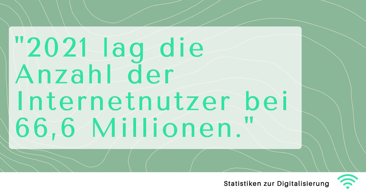 Digitalisierung Statistiken Internetnutzer