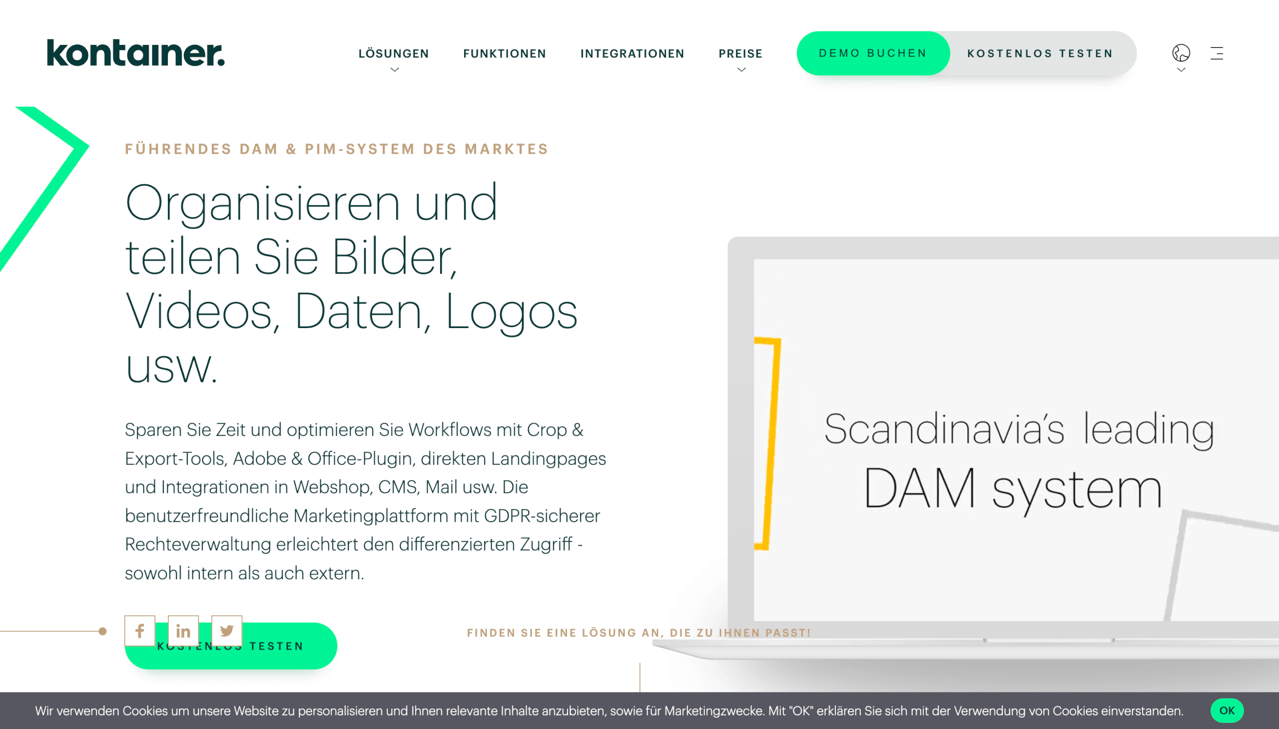 Digital Asset Management Software Kontainer