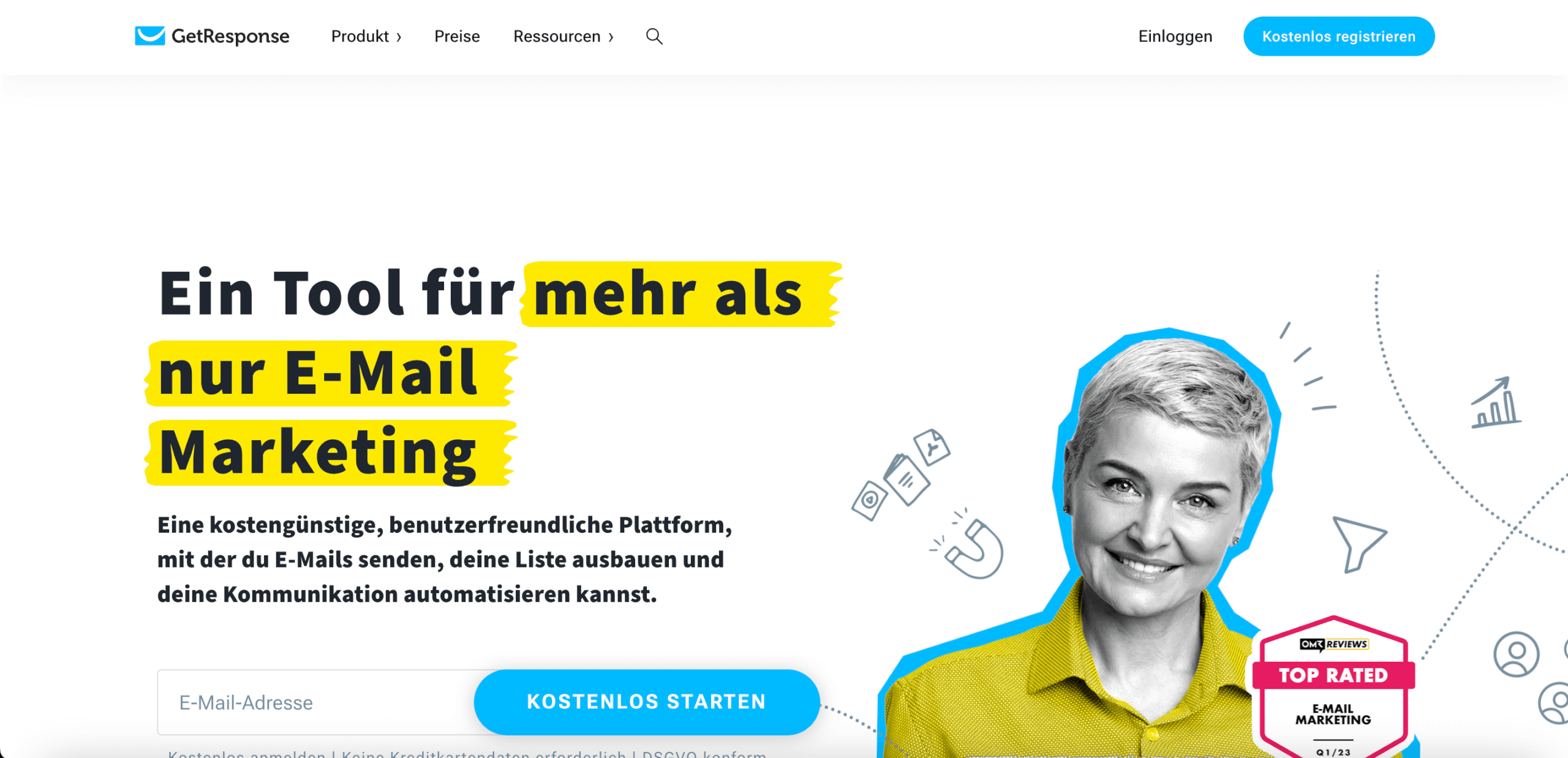 Beste E Mail Marketing Software Getresponse