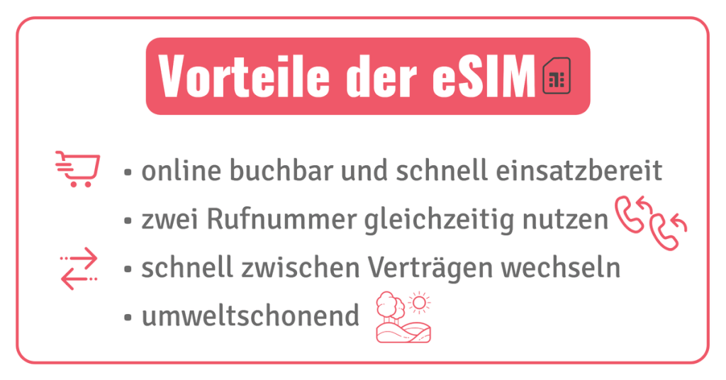 eSIM Vorteile