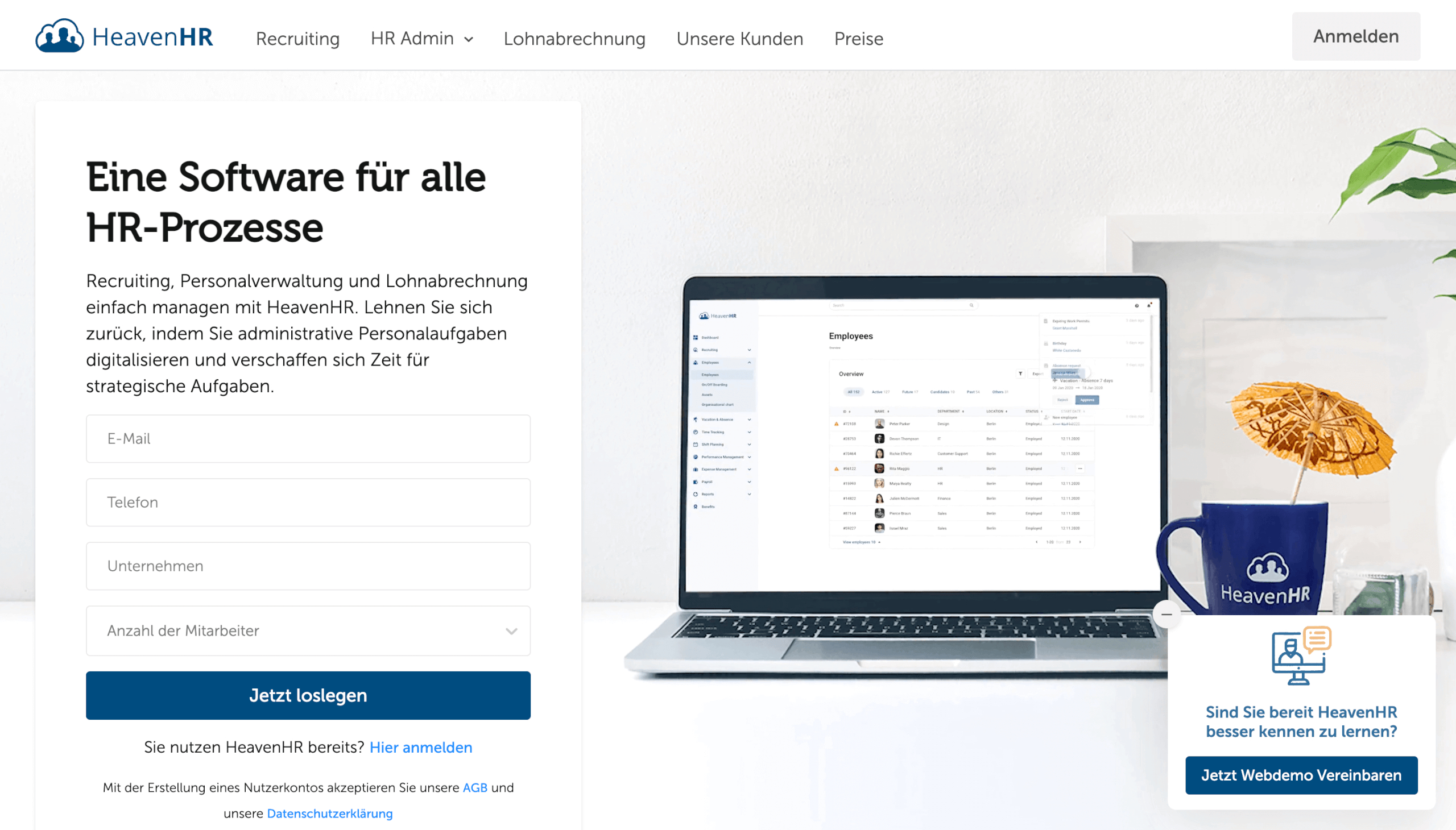 Digitale PersonalakteHeavenHR
