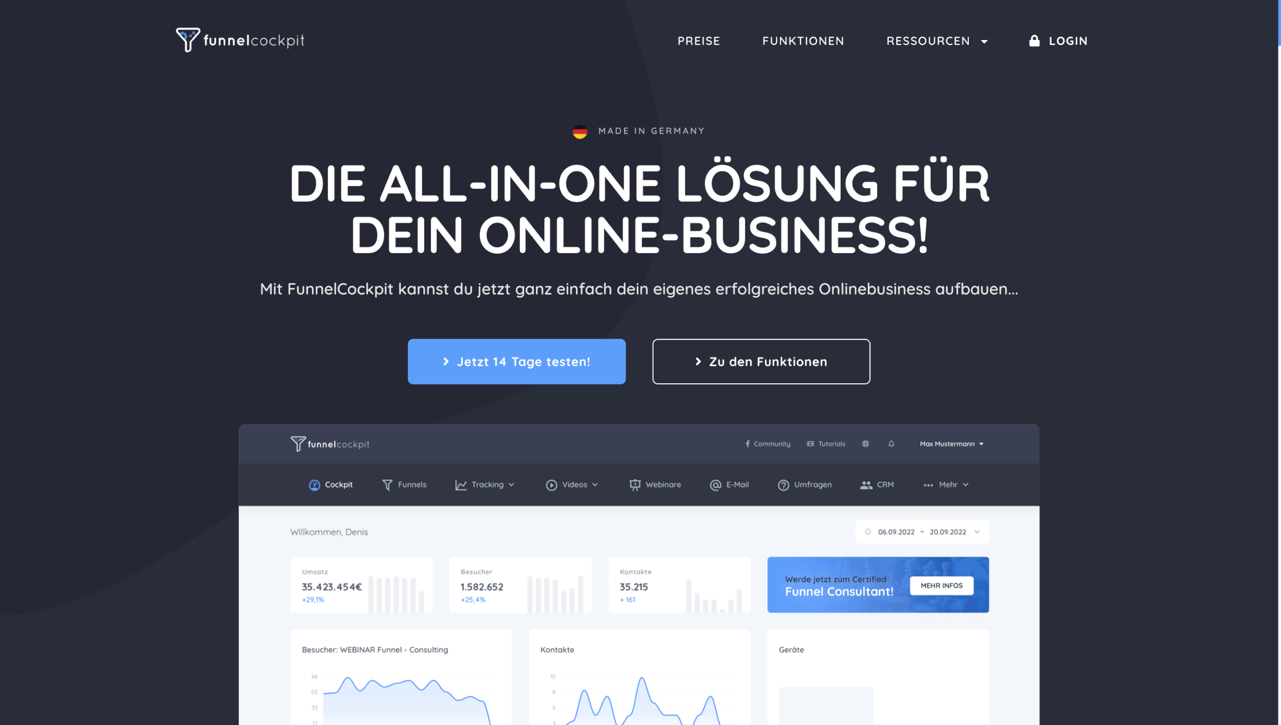Online Kurs Plattform FunnelCockpit