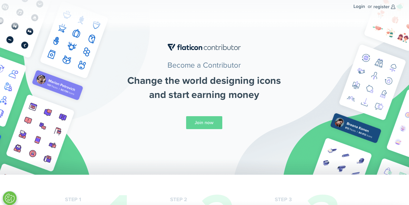 Digitale Produkte Ideen Screenshot flaticon