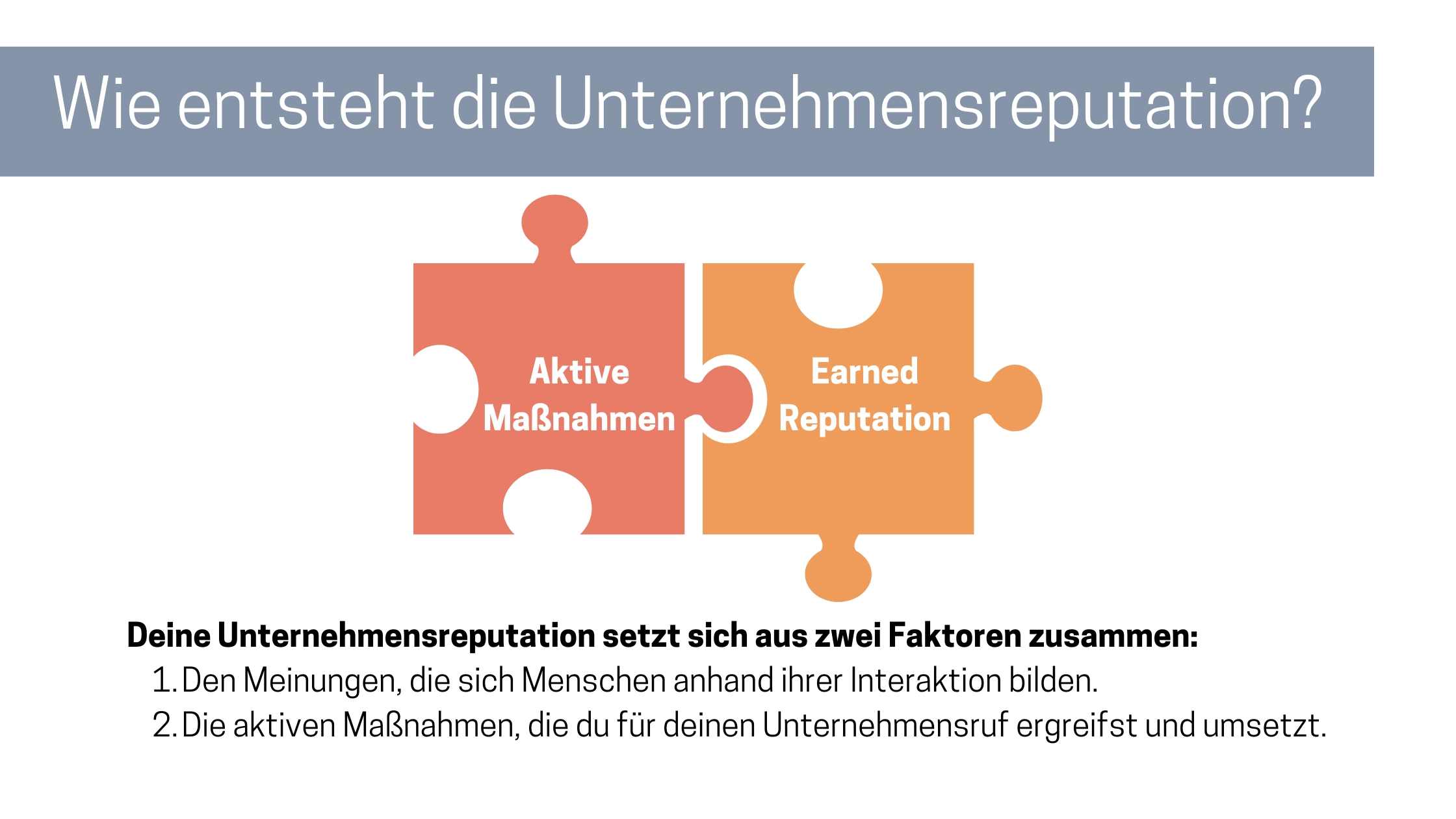 Digitales Reputationsmanagement Wie entsteht Reputation