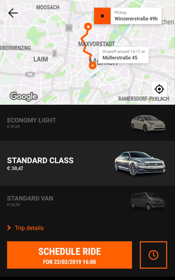 Beste Taxi App Vergleich   Sixt Mydriver