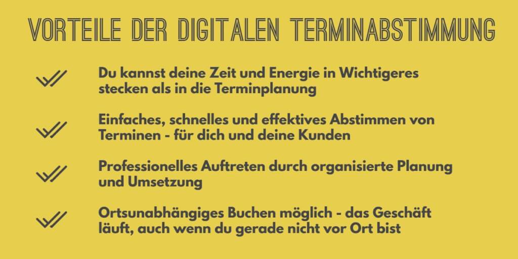 Digital Termin vereinbaren Vorteile
