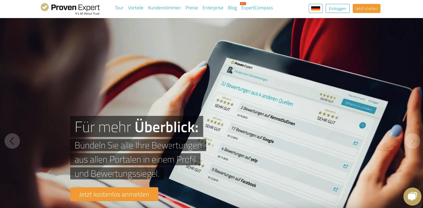 ORM Anbieter ProvenExpert