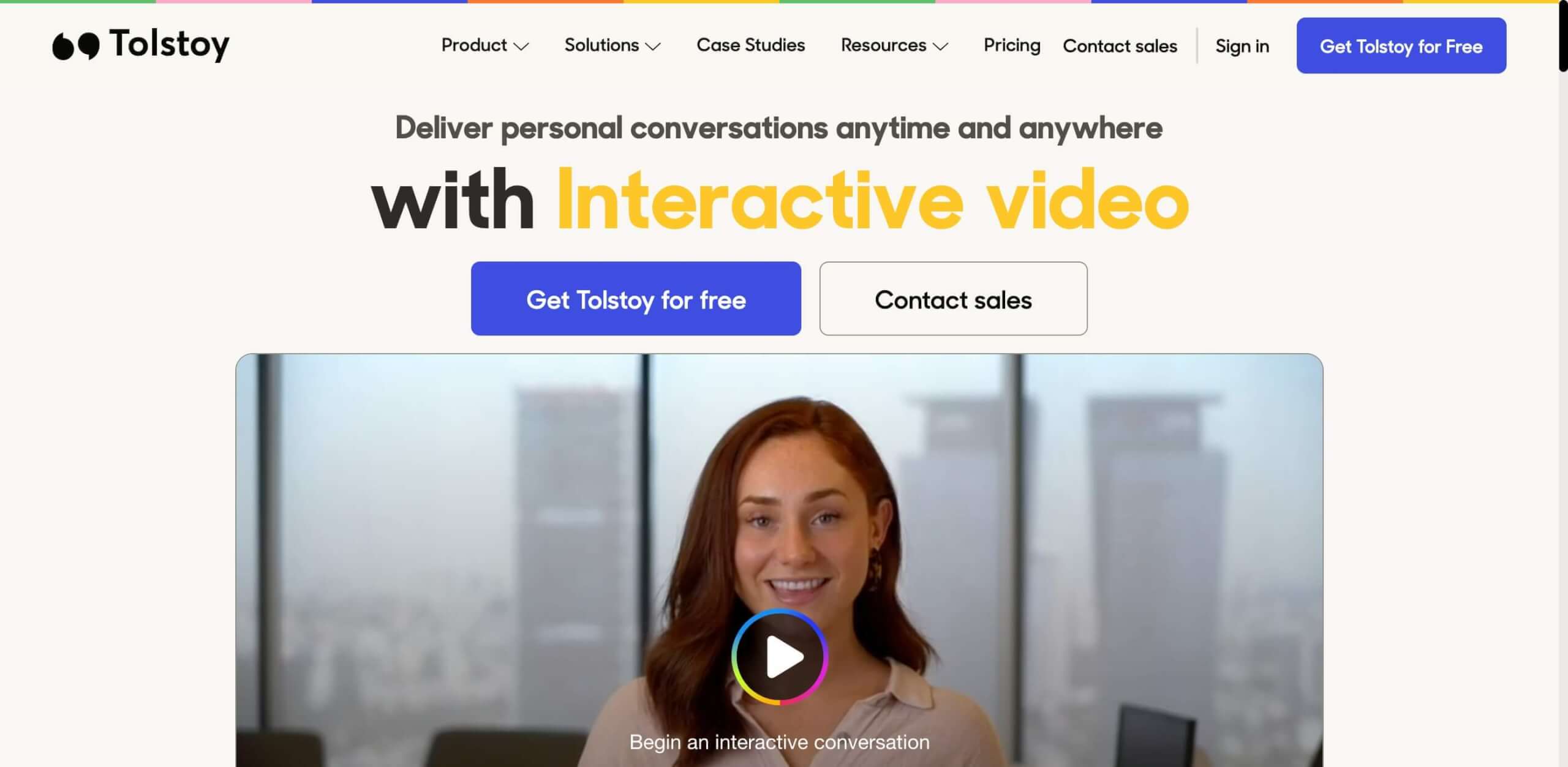 Interactive video Tolstoy Digital affin 1