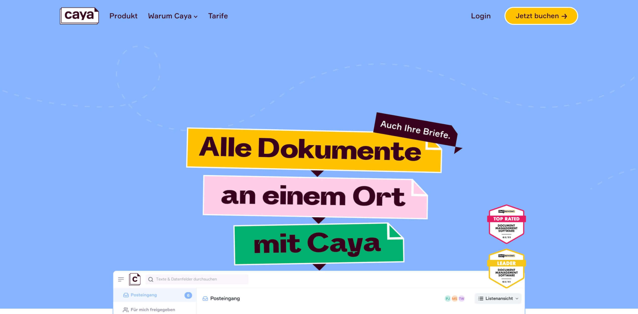 Digitaler Briefkasten und Dokumentenmanagement Software Caya Digital affin 1