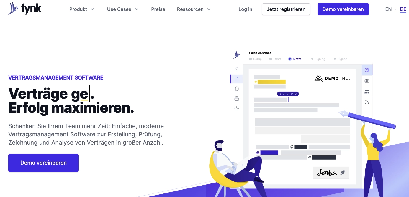 Erstellung von Vertraegen Anbieter fynk