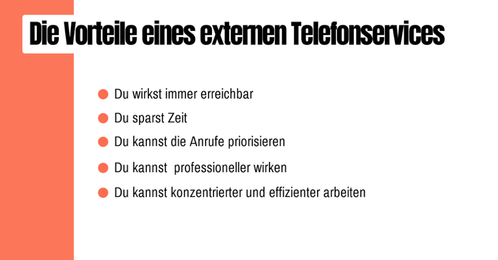 Die Vorteile eines externen Telefonservices