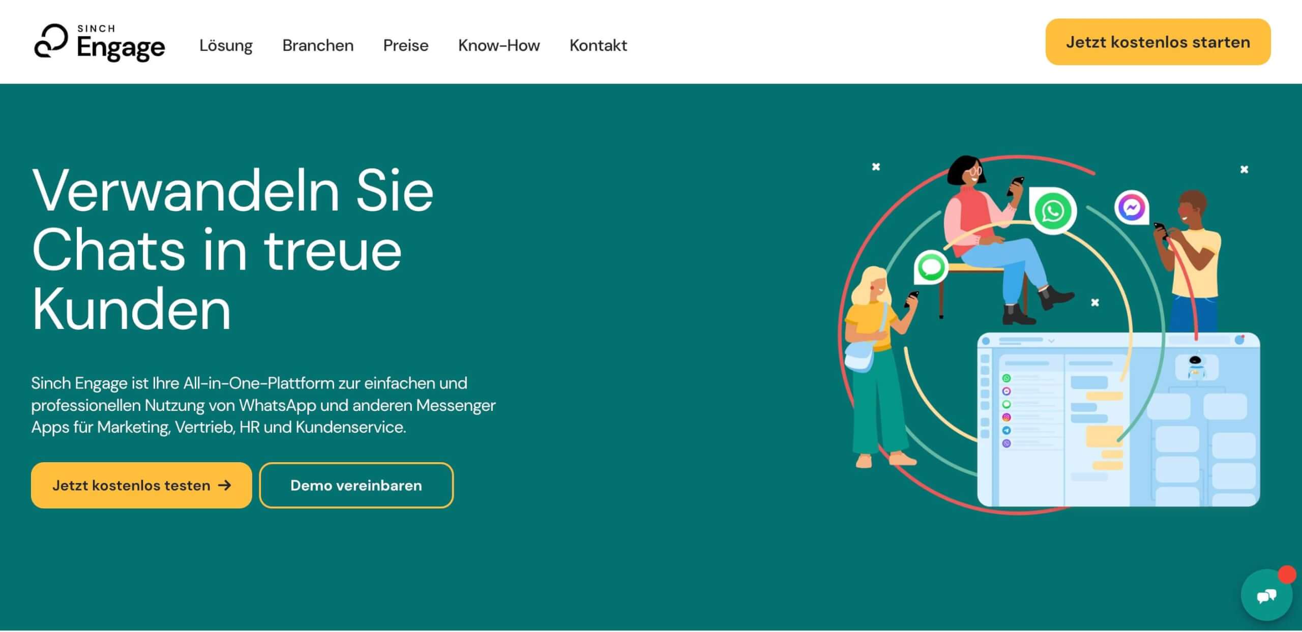 Sinch Engage All in One Plattform professionellen Nutzung von WhatsApp Digital Affin 1