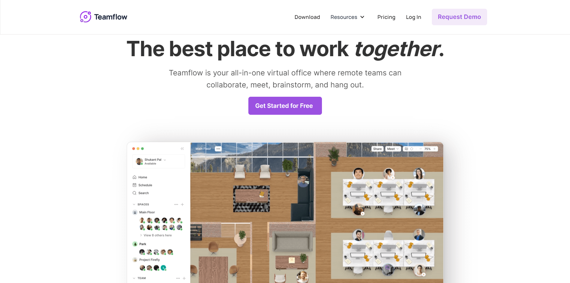 Virtual Office for Remote Team Collaboration   Teamflow