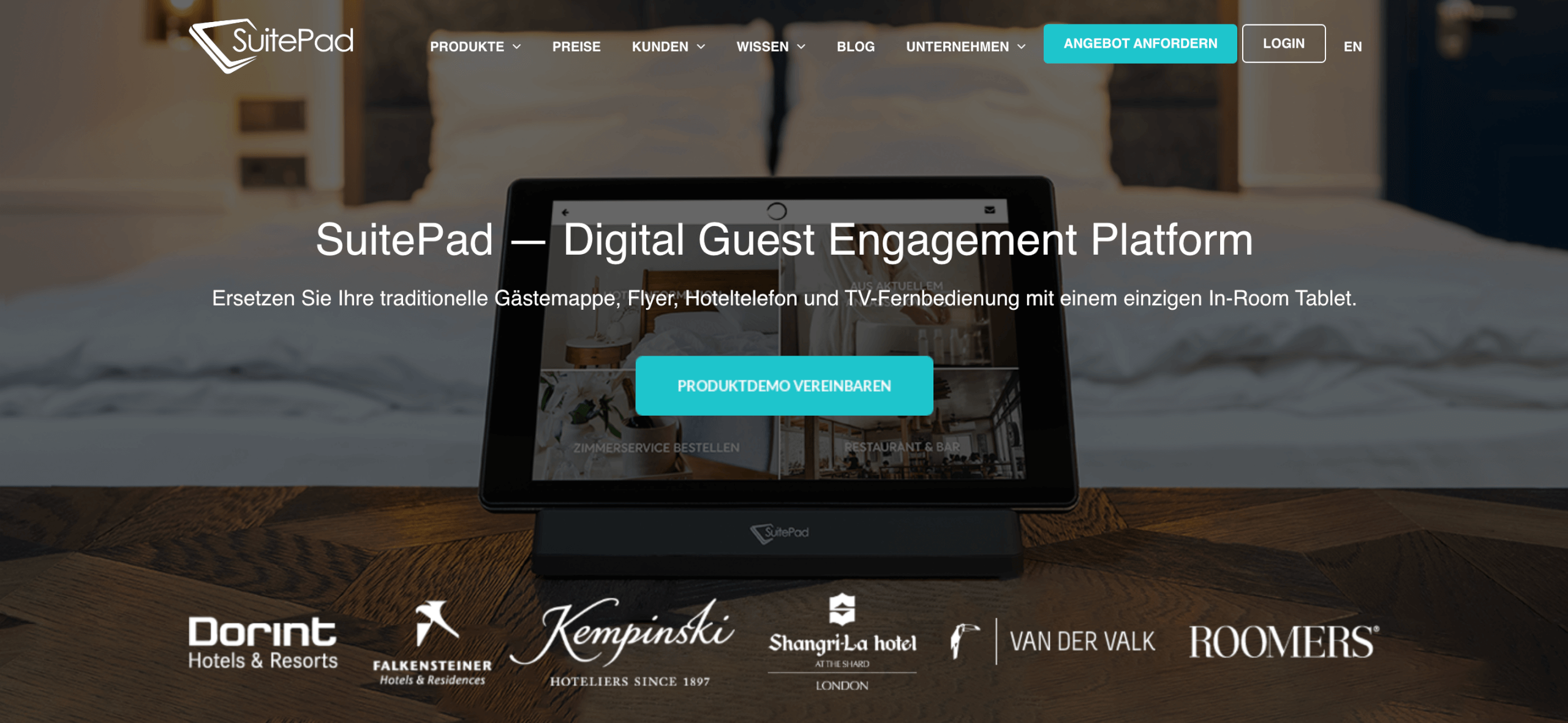 Digitales Hotel SuitePad