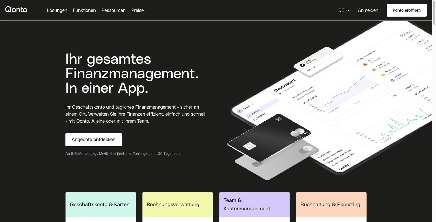 Qonto Finanzmanagement Fintech Bank
