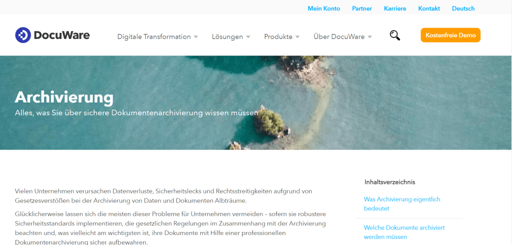 Digitale Archivierung DocuWare