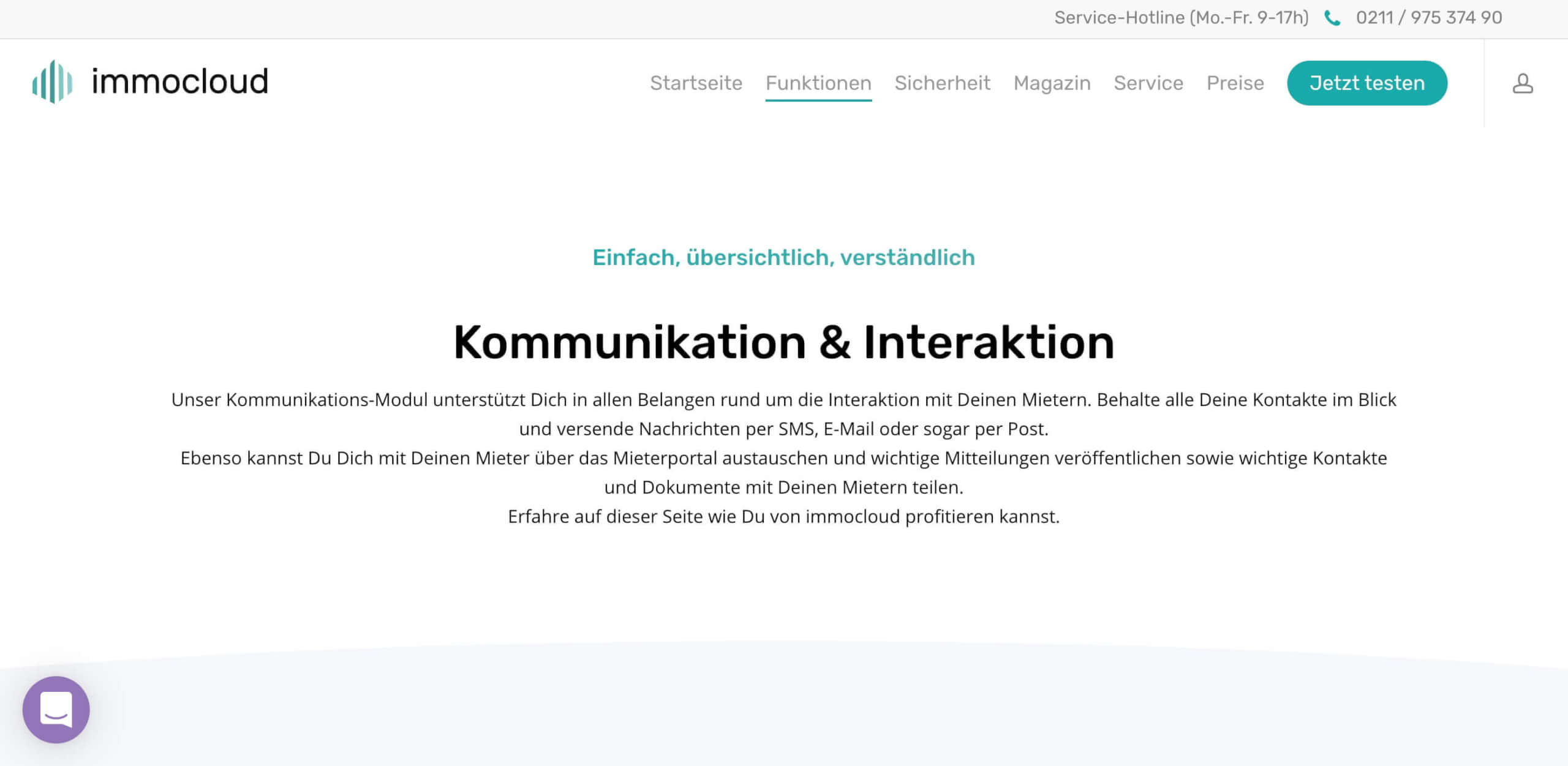Mieter Kommunikation mit immocloud Digital affin 1
