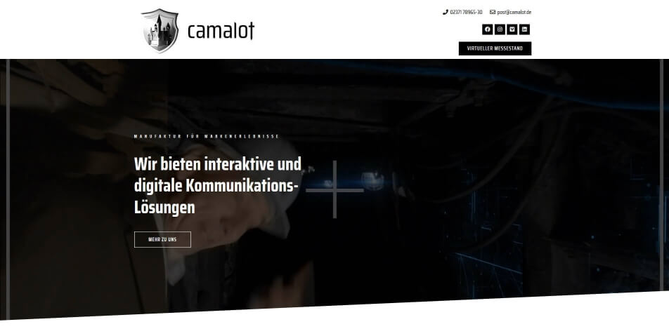 virtueller messestand erstellen software beispiele camalot
