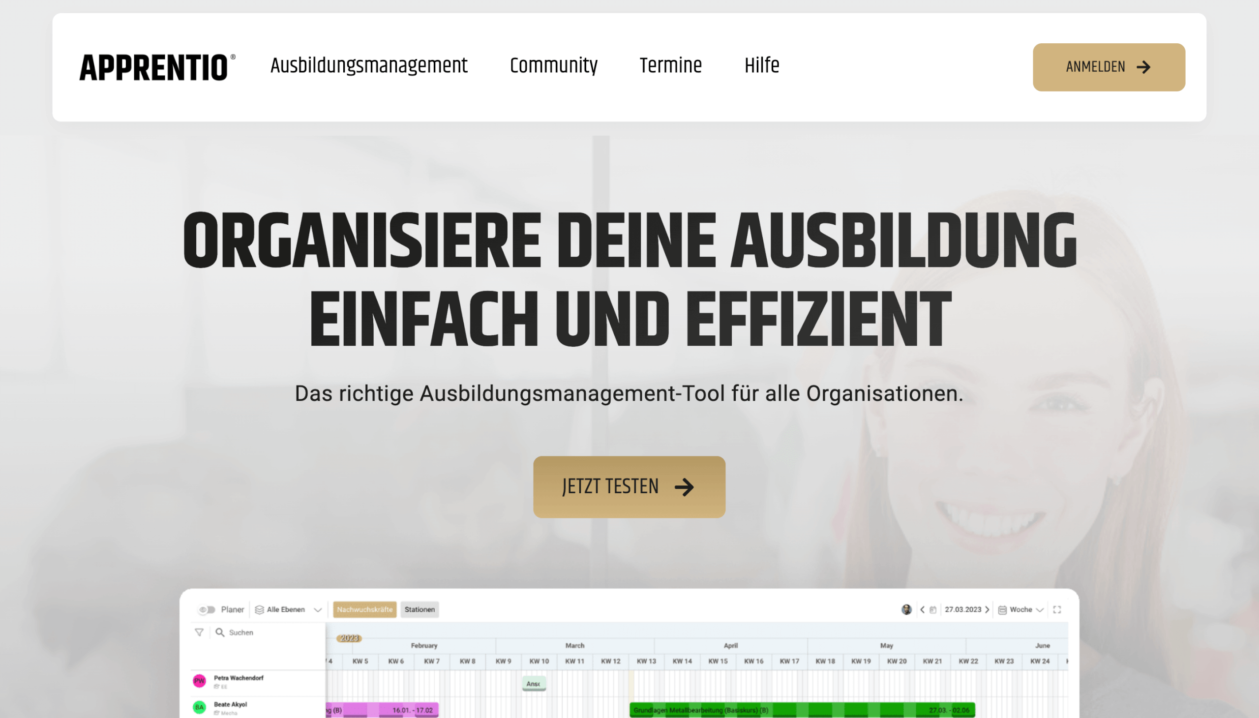 Ausbildungssoftware Ausbildungsplanung Berichtsheft Lernziele Digital mit einem Tool