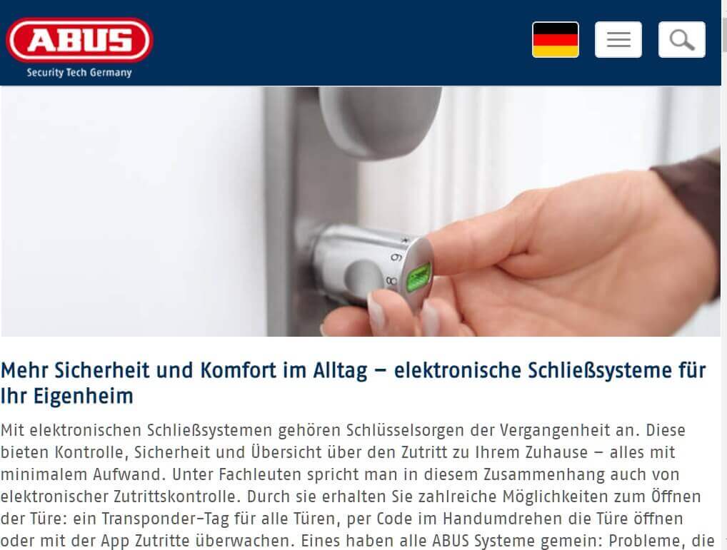 Digitales Schloss Abus