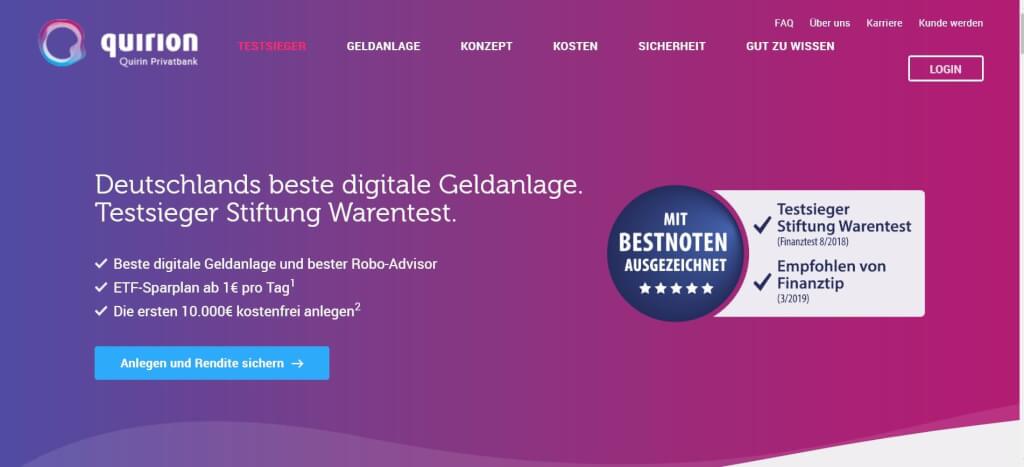 Digitale Vermoegensverwaltung quirion