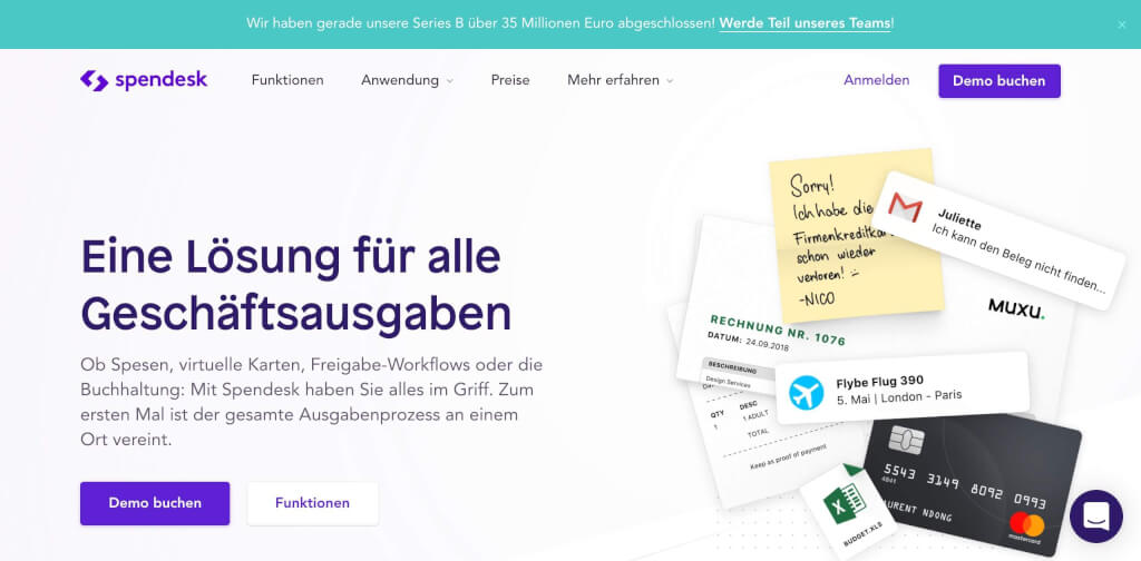 Fintech Bank Unternehmensausgaben Spendesk 1