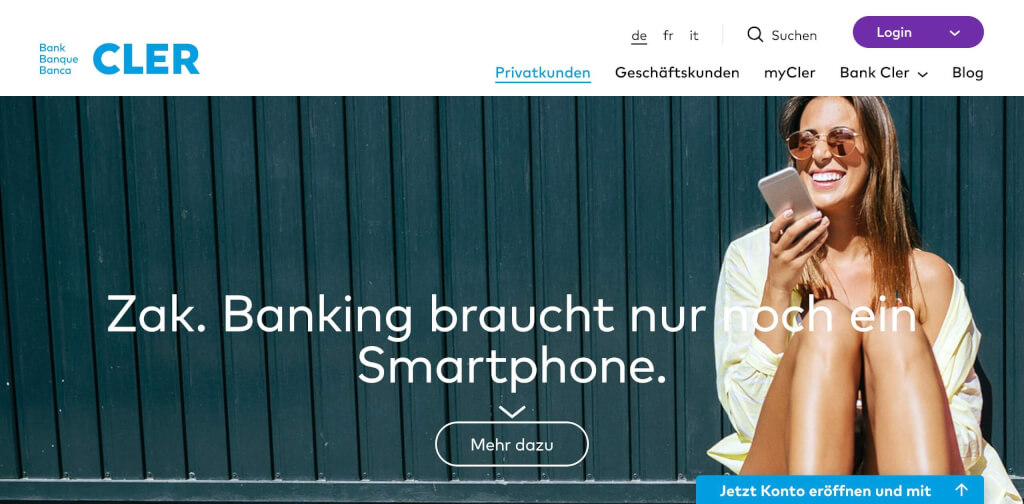 Cler Bank Fintech Konto