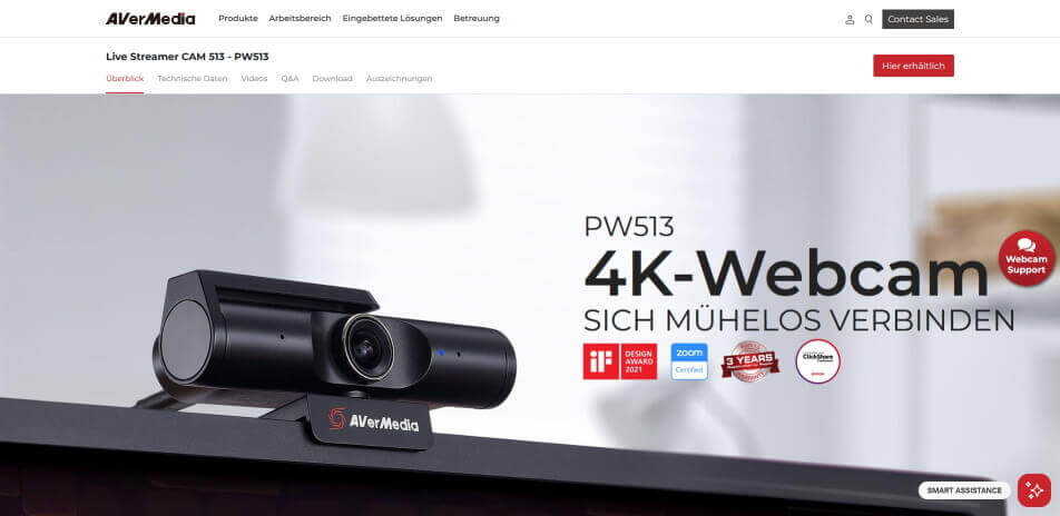 webinar kamera AVerMedia PW513