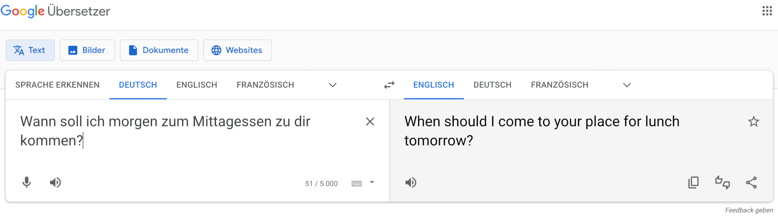 Uebersetzung 3 Google