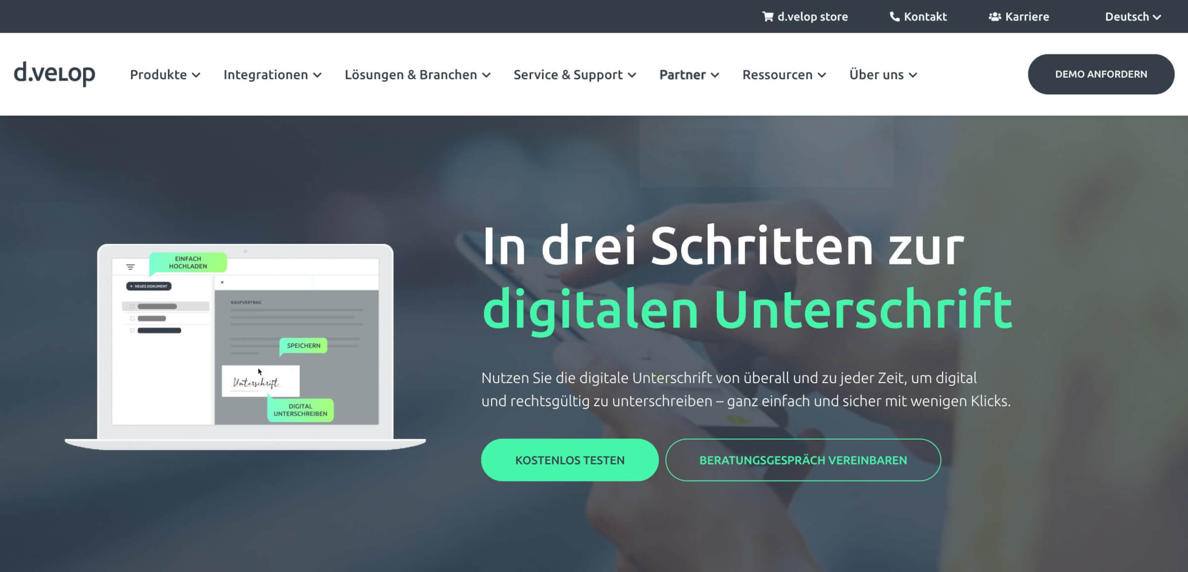 d.velop sign digitale Unterschrift