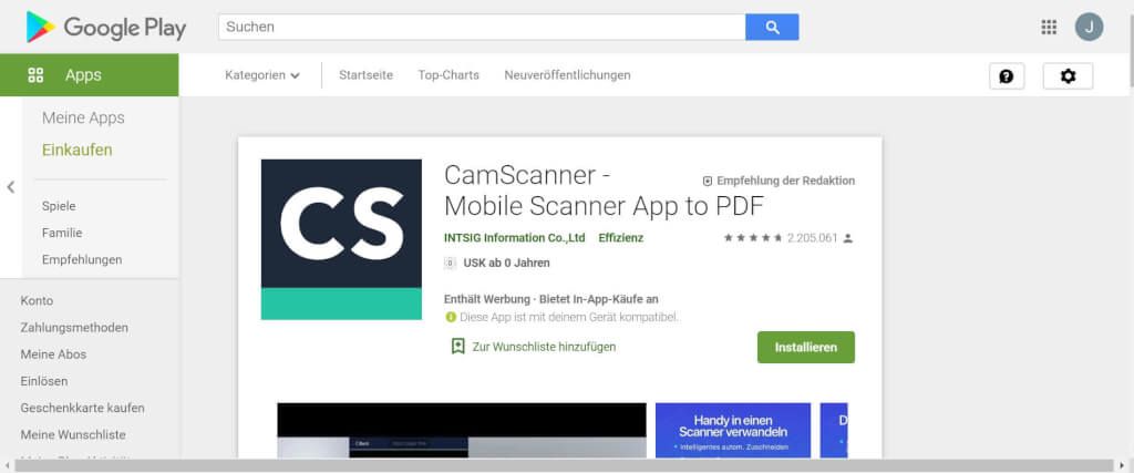 Scan Apps CamScanner