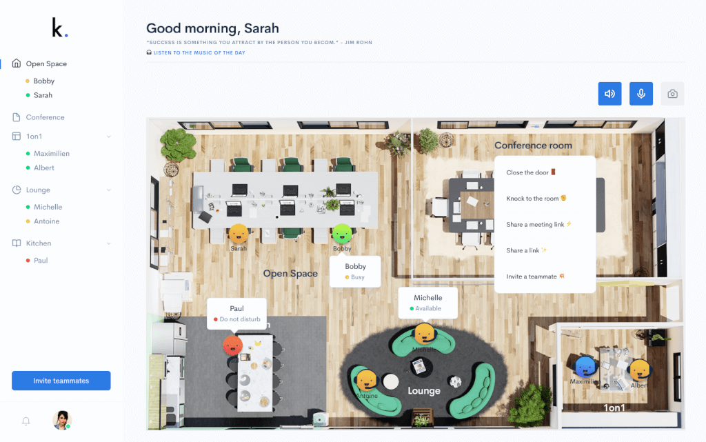 knock HQ Virtual Workplace Software