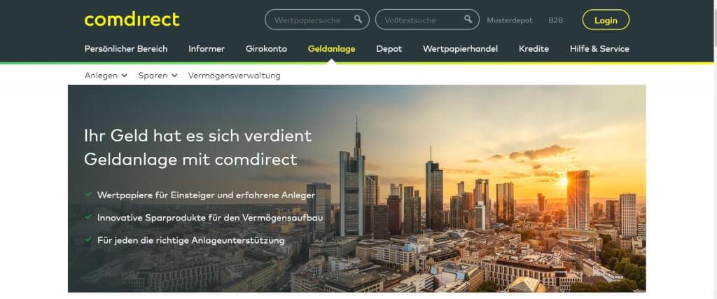 Digitale Vermoegensverwaltung comdirect