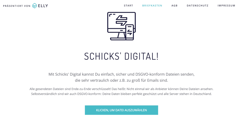 Grosse Dateien verschicken Schicks Digital