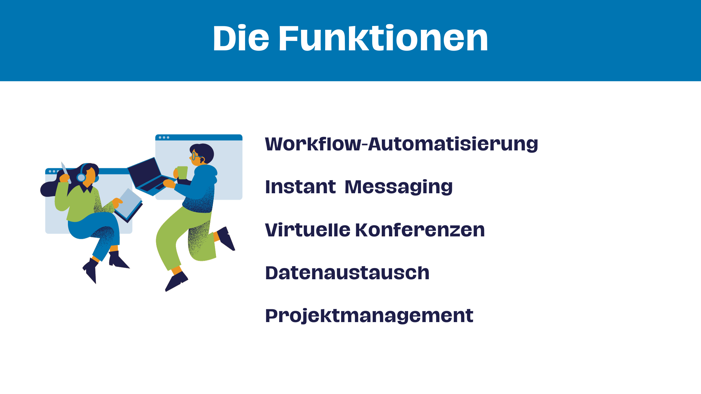 Collaboration Software Funktionen