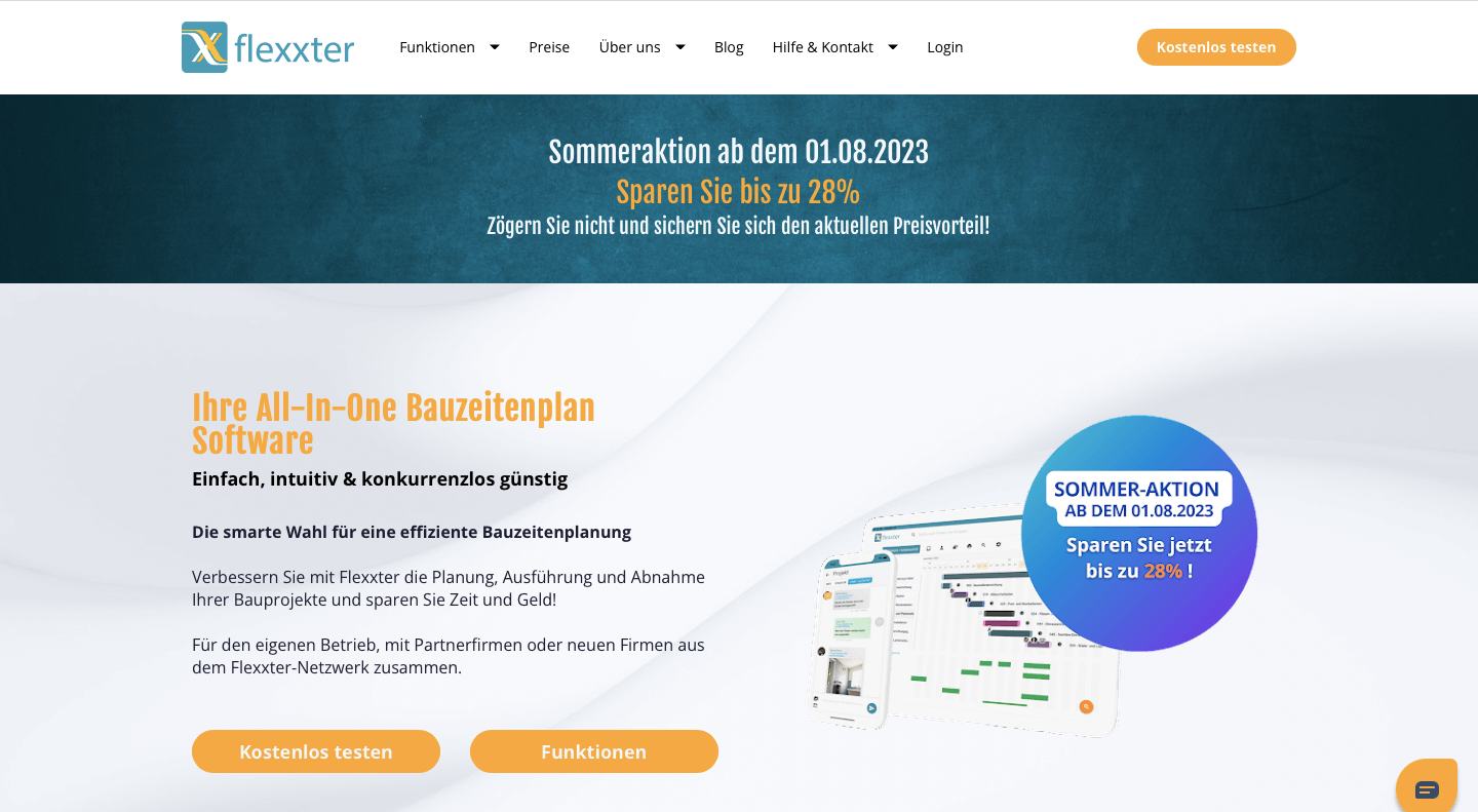 Bausoftware Vergleich Anbieter flexxter