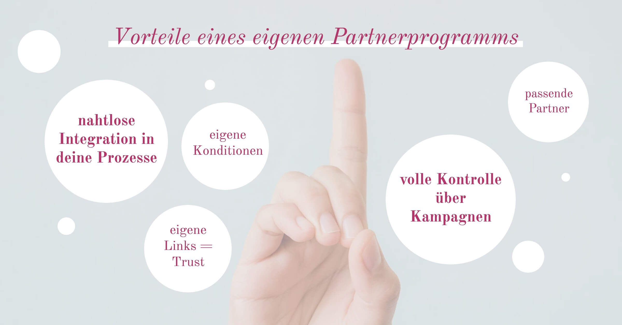 Eigenes Partnerprogramm erstellen Vorteile
