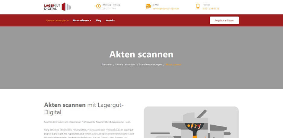 daten digitalisieren anbieter Lagergut Digital
