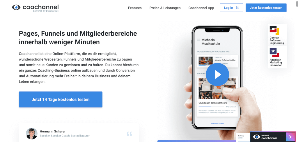Funnel Software Coachannel