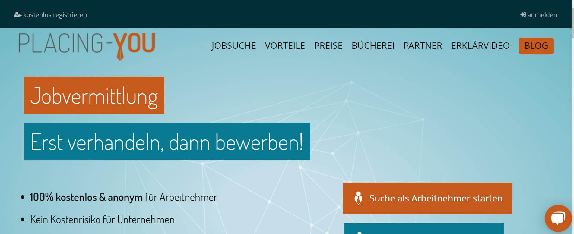 Digitale Bewerbung Placing You