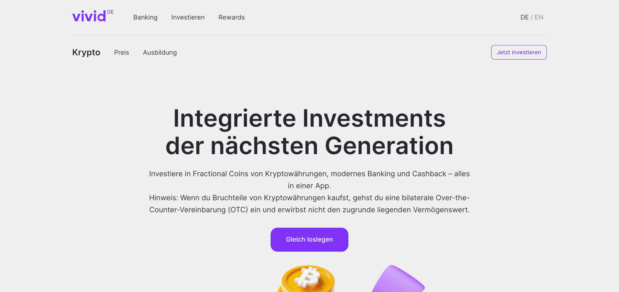 Investieren Vivid Deutschland in Krypto Digital Affin 1