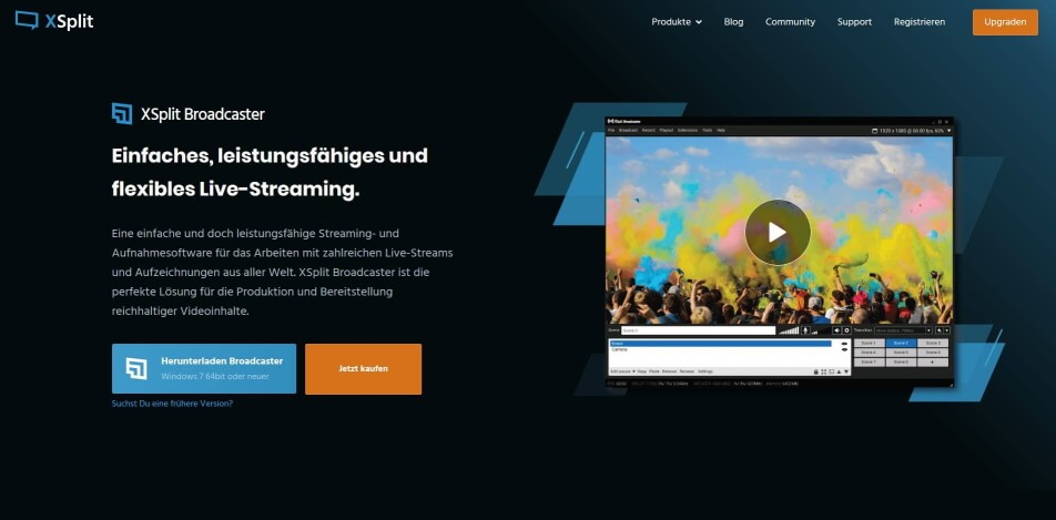 beste live streaming software kostenlos xsplit broadcaster