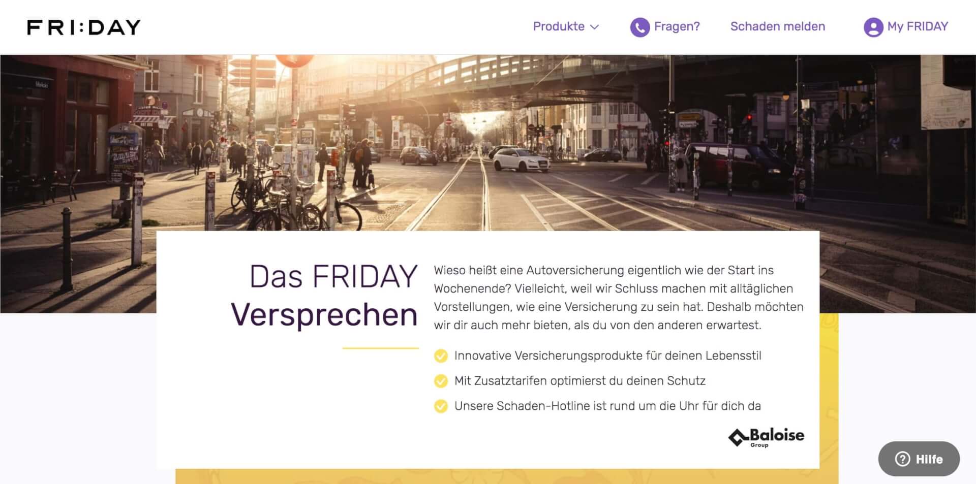 FRIDAY digitale Autoversicherung 1 