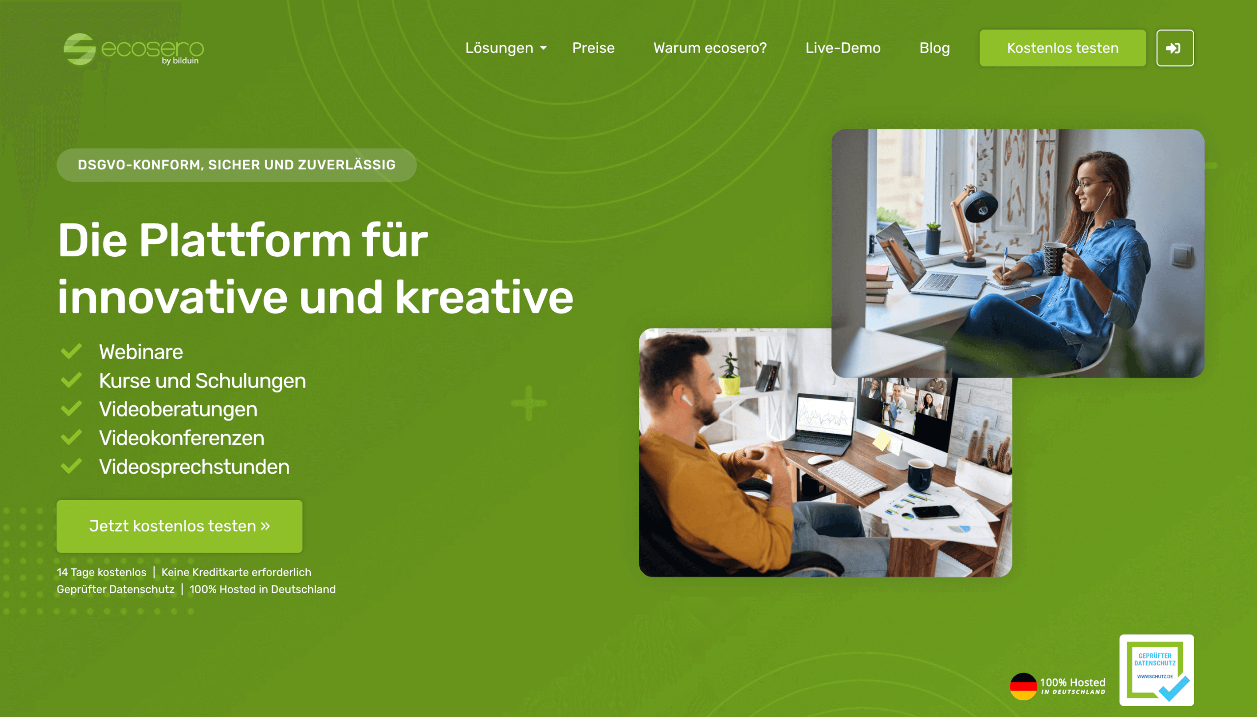 Videoberatung Software ecosero