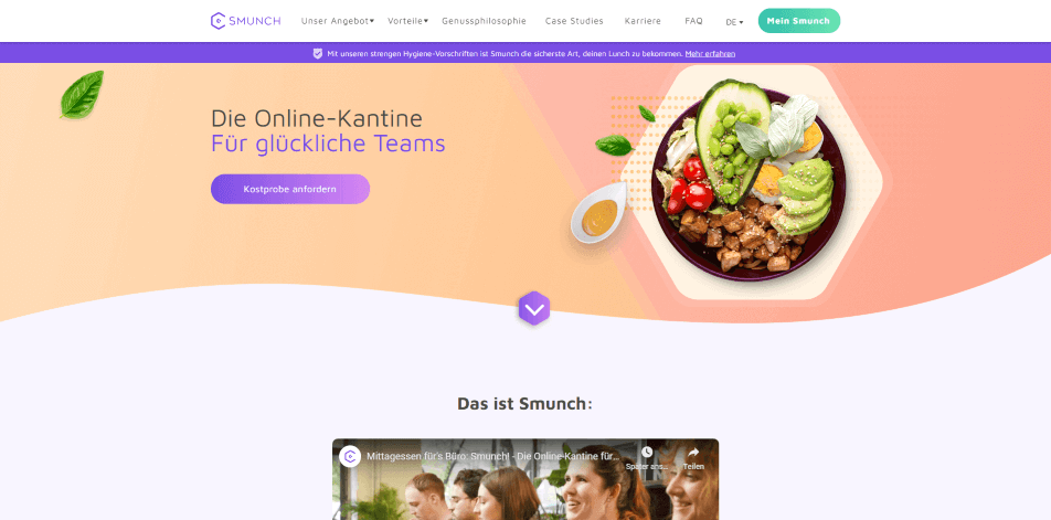 online kantine online catering smunch
