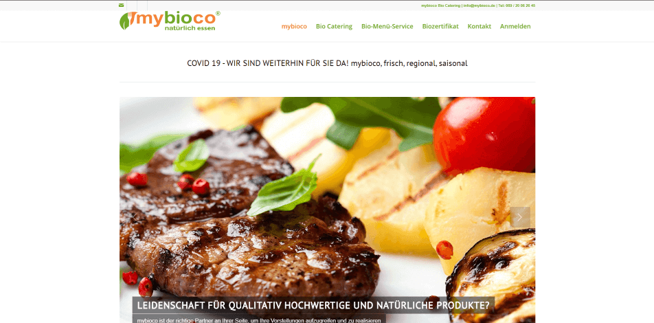 online kantine online catering mybioco