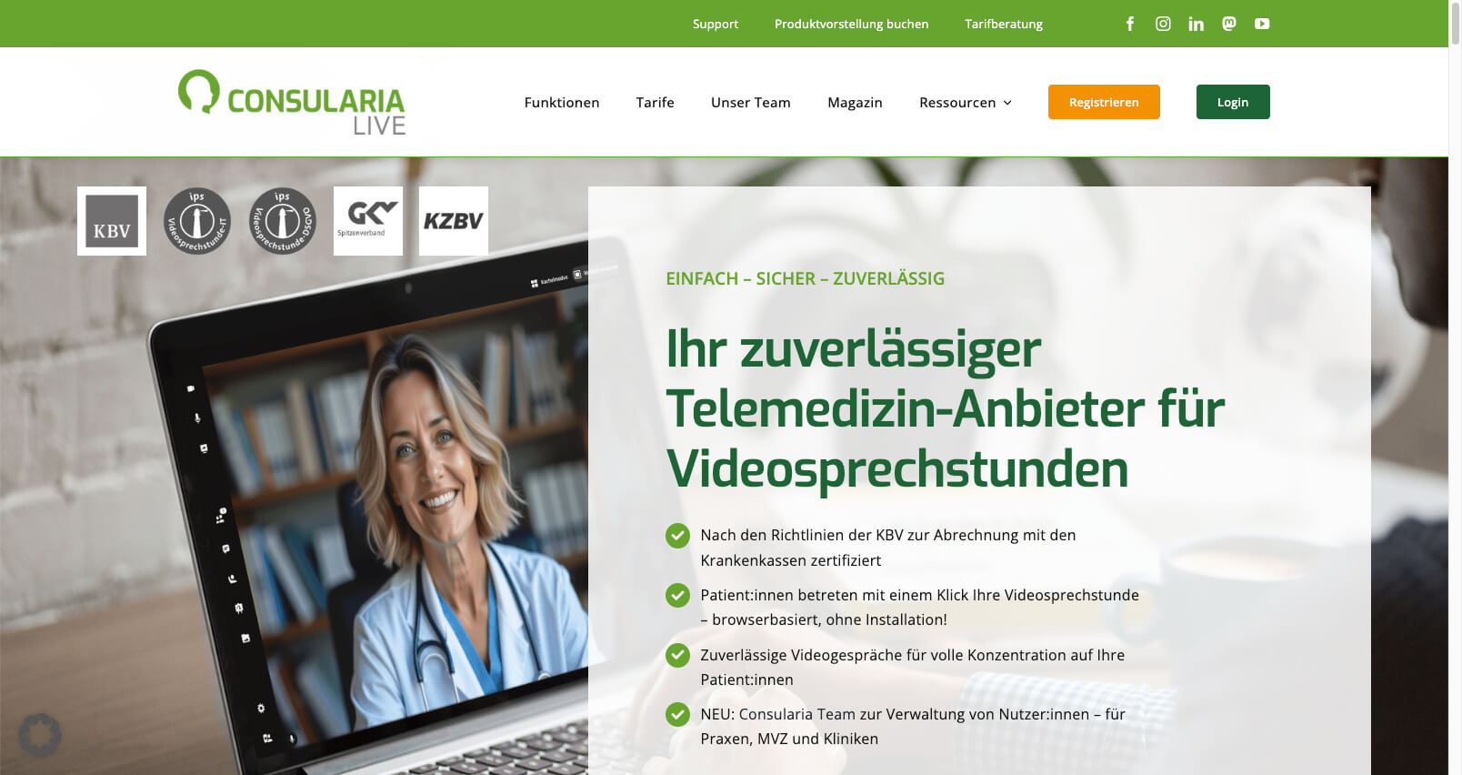 Consularia Live Die KBV zertifizierte Videosprechstunde 11 12 2025 02 12 PM 1