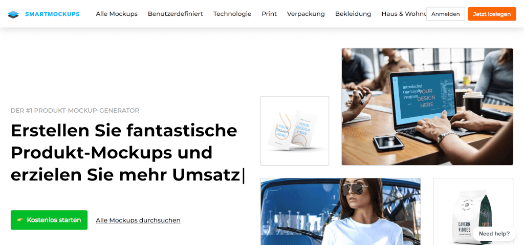 Mockups erstellen Smartmockups