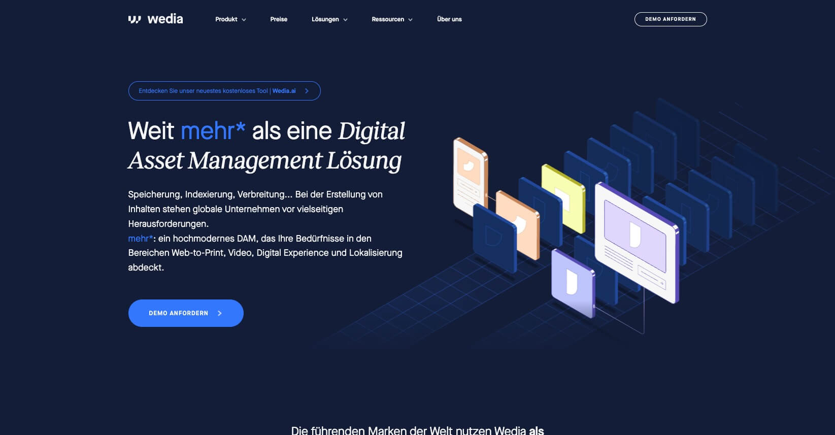 Wedia Unternehmensloesung fuer Digital Asset Management Digital Affin
