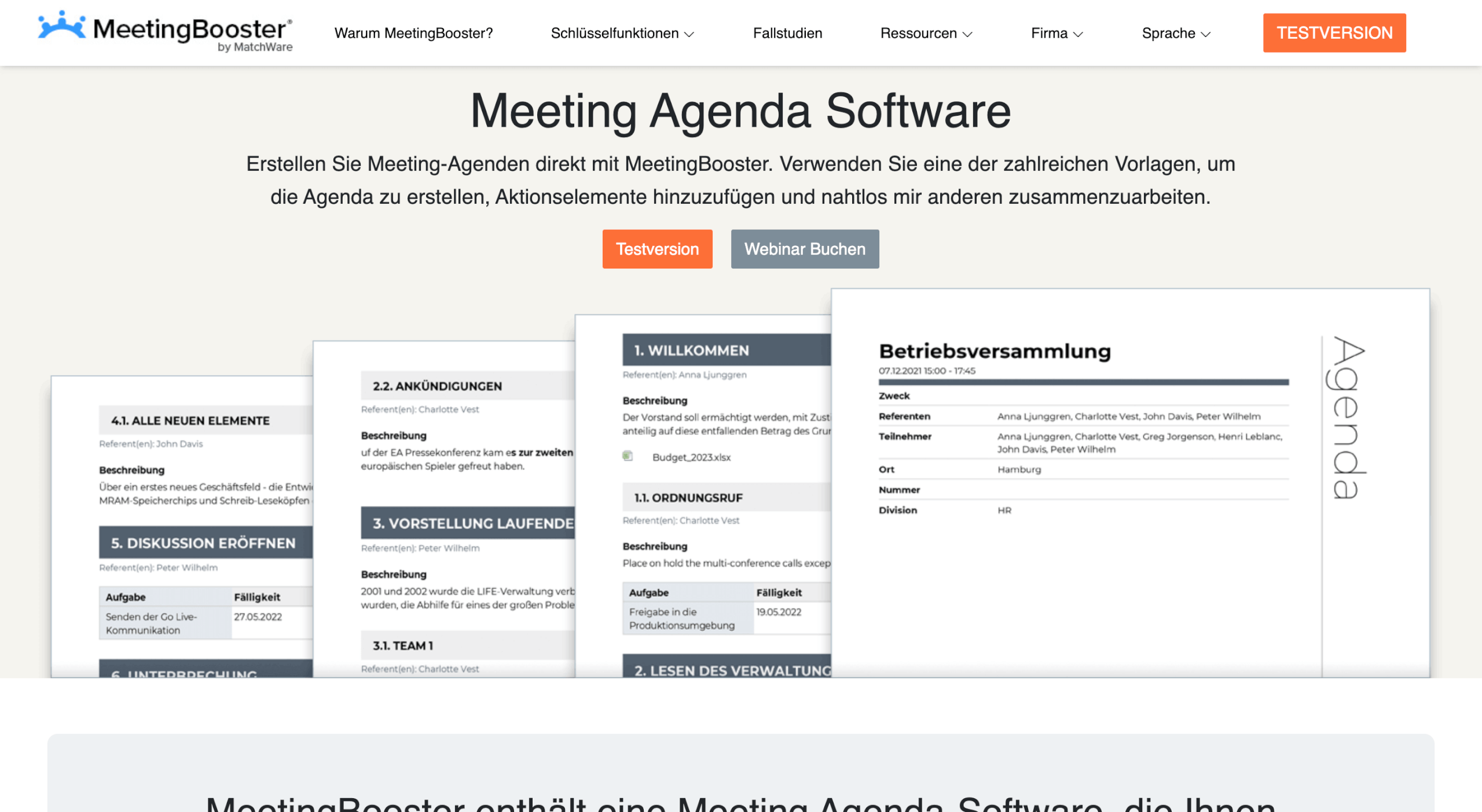 Online Meetings moderieren MeetingBooster